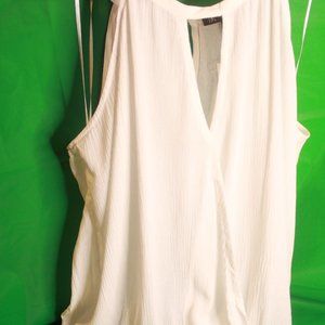 INC linen layered tank top